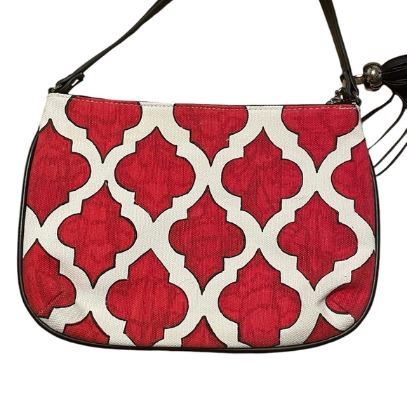 Brighton‎ Christmas Canvas Crossbody, EUC - Picture 4 of 7